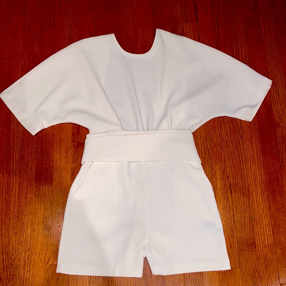 Ba&sh Playsuit / Romper in White, Size Small, NWT - Flawless French Style - Picture 2 of 10